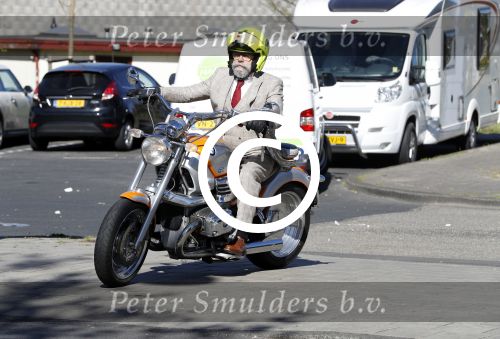 Amsterdam 8 mei 2017 
Oscar hammerstein op zijn BMW motor