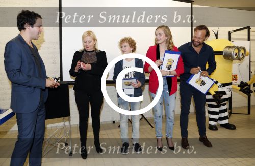 Amsterdam 8 mei 2017   
Victor Mids presengteert de nederlandse stemmencast van verschrikkelijke ikke 3 in de bijlmerbajes. De stemmen worden gedaan door Carlo Boszhard Jelle Stout Pip Pellens en Trudy Labij