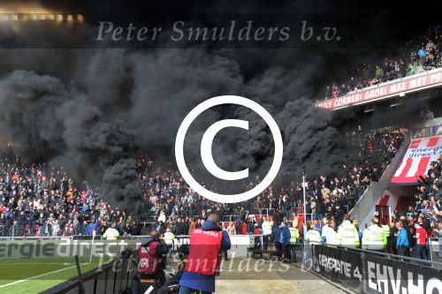 Eindhoven,23 April 2017 PSV-AJAX Seizoen 2016/2017, eindstand 1-0
Rookbom bij PSV-AJAX 2017