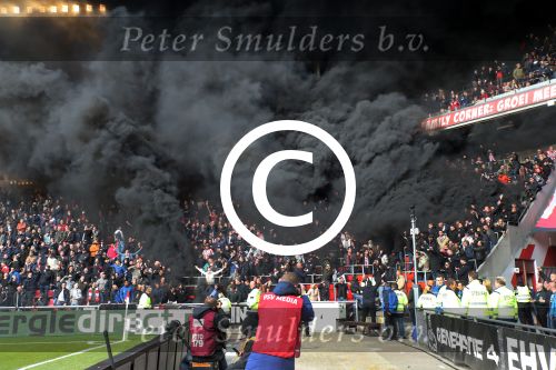Eindhoven,23 April 2017 PSV-AJAX Seizoen 2016/2017, eindstand 1-0
Rookbom bij PSV-AJAX 2017