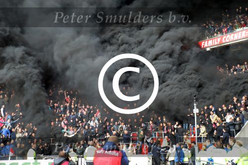 Eindhoven,23 April 2017 PSV-AJAX Seizoen 2016/2017, eindstand 1-0
Rookbom bij PSV-AJAX 2017