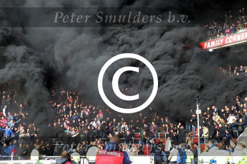 Eindhoven,23 April 2017 PSV-AJAX Seizoen 2016/2017, eindstand 1-0
Rookbom bij PSV-AJAX 2017