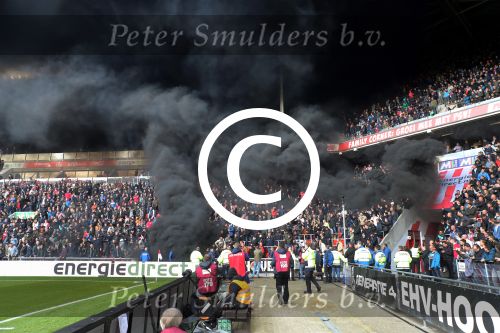 Eindhoven,23 April 2017 PSV-AJAX Seizoen 2016/2017, eindstand 1-0
Rookbom bij PSV-AJAX 2017