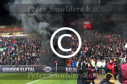 Eindhoven,23 April 2017 PSV-AJAX Seizoen 2016/2017, eindstand 1-0
Rookbom bij PSV-AJAX 2017