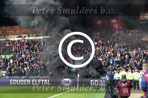Eindhoven,23 April 2017 PSV-AJAX Seizoen 2016/2017, eindstand 1-0
Rookbom bij PSV-AJAX 2017