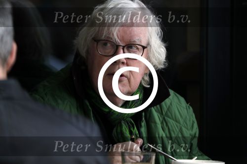 Amsterdam 8 april 2017 
Rudi Fuchs op terras.
