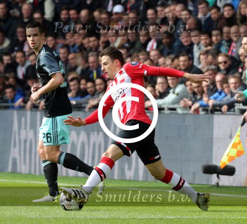 Eindhoven,23 April 2017 PSV-AJAX Seizoen 2016/2017, eindstand 1-0
Sanitiago Arias