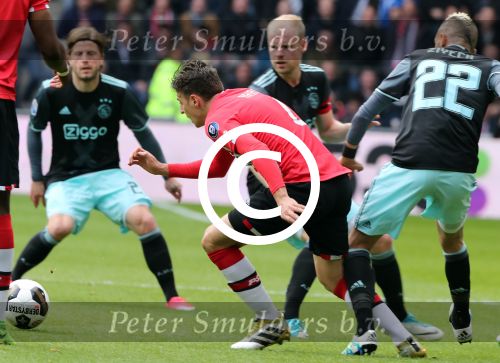 Eindhoven,23 April 2017 PSV-AJAX Seizoen 2016/2017, eindstand 1-0
Sanitiago Arias
