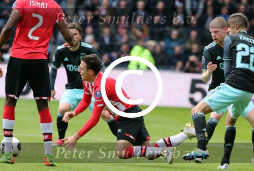 Eindhoven,23 April 2017 PSV-AJAX Seizoen 2016/2017, eindstand 1-0
Sanitiago Arias