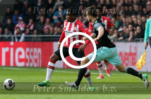 Eindhoven,23 April 2017 PSV-AJAX Seizoen 2016/2017, eindstand 1-0
Steven Bergwijn