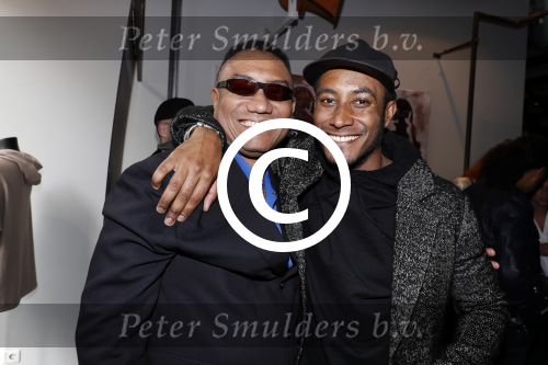 Amsterdam 12 mei 2017
Presentatie kledinglijn Sunnery James bij Four Azzuro op de pc Hooftstraat. Tony Cohen heeft samen met Sunnery collectie gemaakt. Sunnery met zijn vader Ronny Gorre