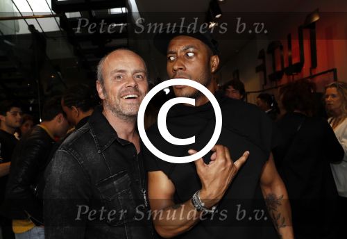 Amsterdam 12 mei 2017
Presentatie kledinglijn Sunnery James bij Four Azzuro op de pc Hooftstraat. Tony Cohen heeft samen met Sunnery collectie gemaakt.