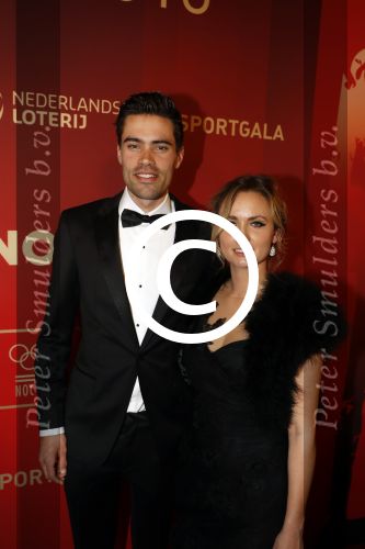 Amsterdam 21 december 2016
Sportman en sportvrouw van het jaar verkiezing tijdens het sportgala in de RAI.
Tom Dumoulin met partner