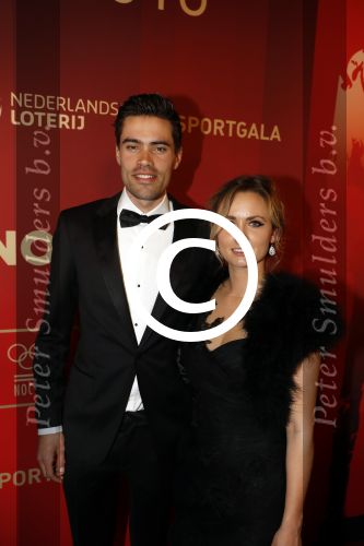 Amsterdam 21 december 2016
Sportman en sportvrouw van het jaar verkiezing tijdens het sportgala in de RAI.
Tom Dumoulin met partner