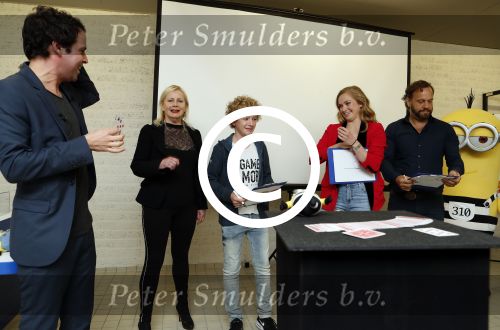 Amsterdam 8 mei 2017   
Victor Mids presengteert de nederlandse stemmencast van verschrikkelijke ikke 3 in de bijlmerbajes. De stemmen worden gedaan door Carlo Boszhard Jelle Stout Pip Pellens en Trudy Labij