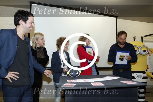 Amsterdam 8 mei 2017   
Victor Mids presengteert de nederlandse stemmencast van verschrikkelijke ikke 3 in de bijlmerbajes. De stemmen worden gedaan door Carlo Boszhard Jelle Stout Pip Pellens en Trudy Labij