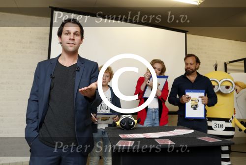 Amsterdam 8 mei 2017   
Victor Mids presengteert de nederlandse stemmencast van verschrikkelijke ikke 3 in de bijlmerbajes. De stemmen worden gedaan door Carlo Boszhard Jelle Stout Pip Pellens en Trudy Labij