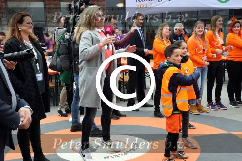 Veghel, 21 April 2017
Koningsspelen bij basisschool De Vijfmaster met Koningin Maxima en Koning Willem Alexander 
Vivian Slingerland