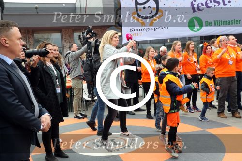 Veghel, 21 April 2017
Koningsspelen bij basisschool De Vijfmaster met Koningin Maxima en Koning Willem Alexander 
Vivian Slingerland