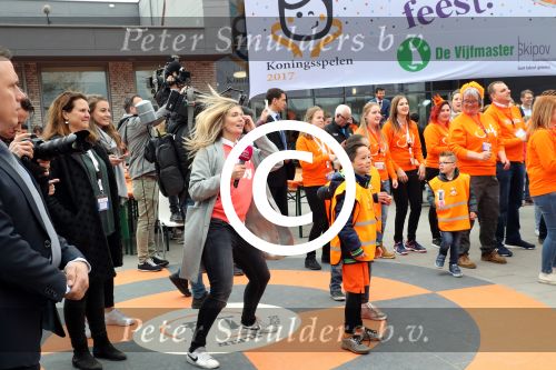 Veghel, 21 April 2017
Koningsspelen bij basisschool De Vijfmaster met Koningin Maxima en Koning Willem Alexander 
Vivian Slingerland
