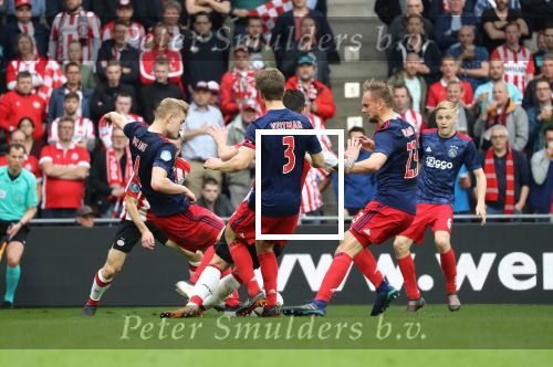 Eindhoven, 15 April 2018
PSV-AJAX, eindstand 3-0 en Landskampioen Seizoen 2017-2018
 Matthijs de Ligt