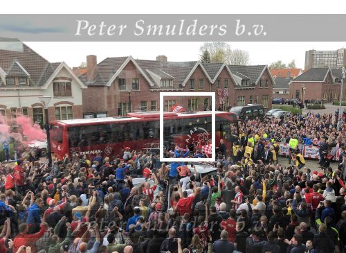 Eindhoven, 15 April 2018
PSV-AJAX, eindstand 3-0 en Landskampioen Seizoen 2017-2018
Aankomst bus AJA aankomst bus PSV
