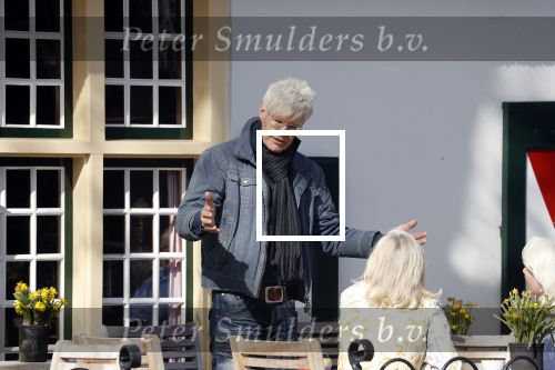 Laren 16 april 2018
Ad Visser met zijn vrouw op terras bij het bonte paard.