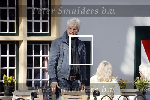 Laren 16 april 2018
Ad Visser met zijn vrouw op terras bij het bonte paard.