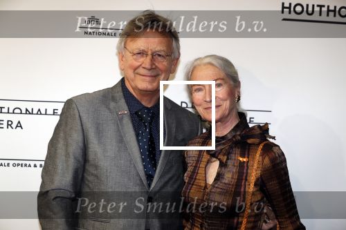 Amsterdam 18 april 2018
 Koning Willem-Alexander en koningin Maxima wonen de premiere bij van Gurre-Lieder in de Nationale Opera & Ballet in de stopera. Han Ebbelaar met partner Alexandra Radius