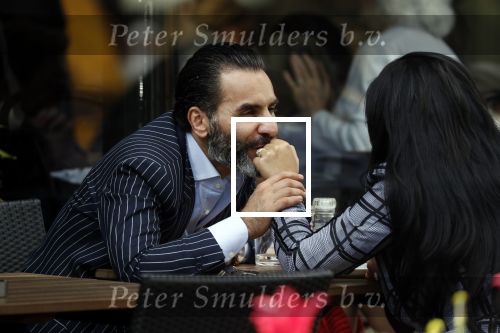 Amsterdam 22 april 2018
Amanda Balk met haar verloofde Stavros en dochter op terras.