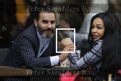 Amsterdam 22 april 2018
Amanda Balk met haar verloofde Stavros en dochter op terras.
