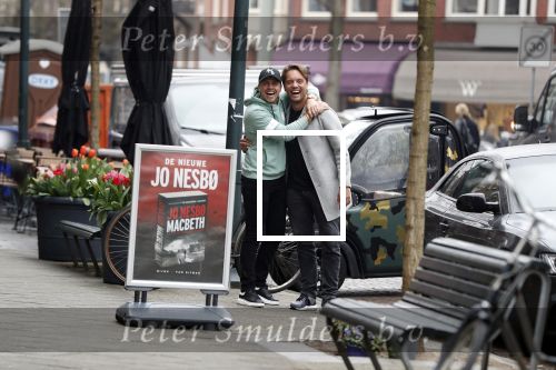 Amsterdam 11 april 2018
Andre Hazes jr met beste vriend Djarno Hofland op de cornelis schuytstraat. Bas Smit