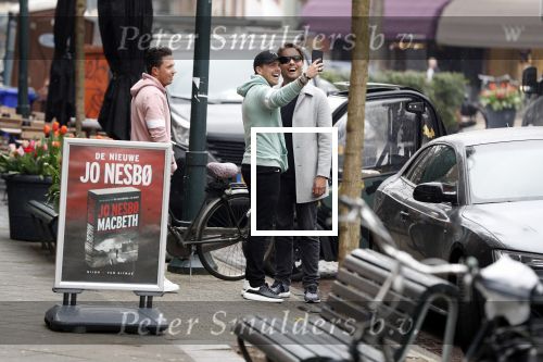 Amsterdam 11 april 2018
Andre Hazes jr met beste vriend Djarno Hofland op de cornelis schuytstraat. Bas Smit