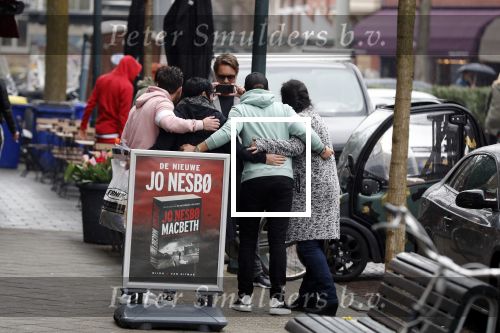Amsterdam 11 april 2018
Andre Hazes jr met beste vriend Djarno Hofland op de cornelis schuytstraat. Bas Smit