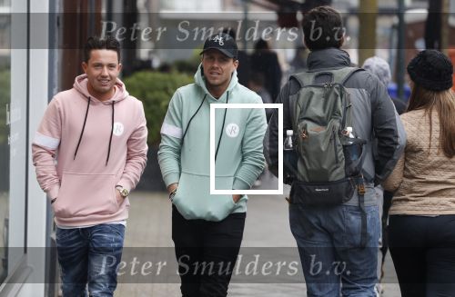 Amsterdam 11 april 2018
Andre Hazes jr met beste vriend Djarno Hofland op de cornelis schuytstraat