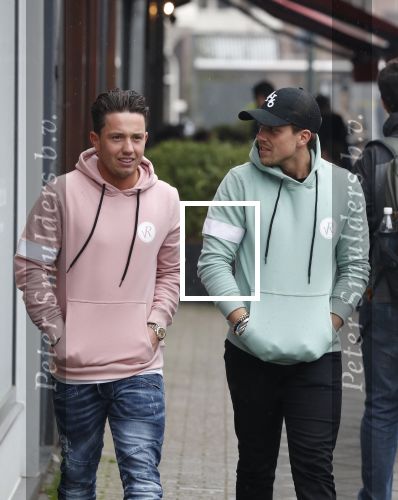 Amsterdam 11 april 2018
Andre Hazes jr met beste vriend Djarno Hofland op de cornelis schuytstraat