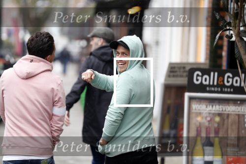 Amsterdam 11 april 2018
Andre Hazes jr met beste vriend Djarno Hofland op de cornelis schuytstraat