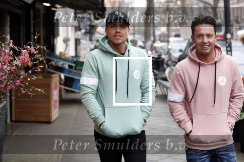 Amsterdam 11 april 2018
Andre Hazes jr met beste vriend Djarno Hofland op de cornelis schuytstraat