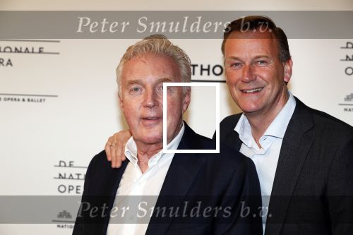 Amsterdam 18 april 2018
 Koning Willem-Alexander en koningin Maxima wonen de premiere bij van Gurre-Lieder in de Nationale Opera & Ballet in de stopera. Andre v Duin met partner Martin