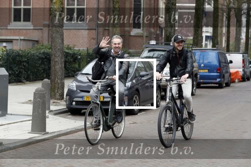 Amsterdam 11 april 2018
Bart Bosch met een kennis op de fiets in Amsterdam