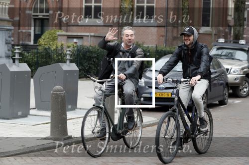 Amsterdam 11 april 2018
Bart Bosch met een kennis op de fiets in Amsterdam
