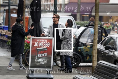 Amsterdam 11 april 2018
Andre Hazes jr met beste vriend Djarno Hofland op de cornelis schuytstraat. Bas Smit