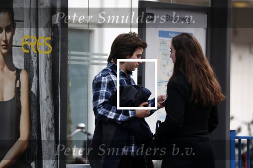 Amsterdam 14 april 2018
Bickel Krabbe wacht samen met zijn vriendin op de tram