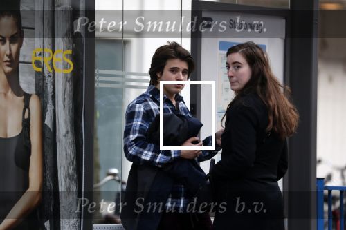 Amsterdam 14 april 2018
Bickel Krabbe wacht samen met zijn vriendin op de tram