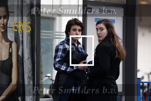 Amsterdam 14 april 2018
Bickel Krabbe wacht samen met zijn vriendin op de tram