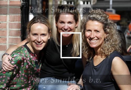Amsterdam 19 april 2018
Carlijn de Vries viert haar verjaardag met vriendinnen Jorica Koppen en â€¦.