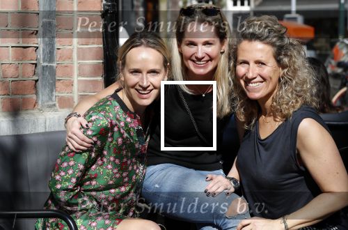 Amsterdam 19 april 2018
Carlijn de Vries viert haar verjaardag met vriendinnen Jorica Koppen en â€¦.