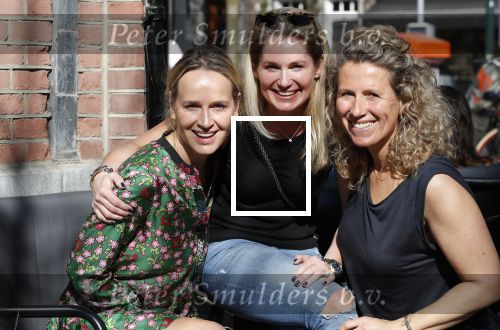 Amsterdam 19 april 2018
Carlijn de Vries viert haar verjaardag met vriendinnen Jorica Koppen en â€¦.