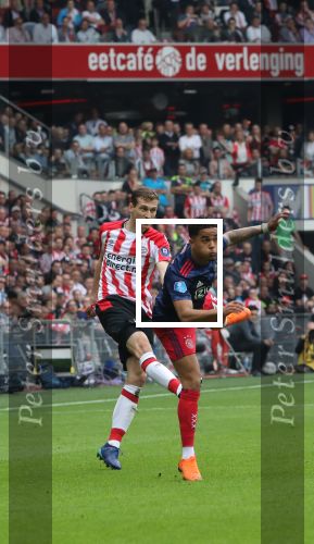 Eindhoven, 15 April 2018
PSV-AJAX, eindstand 3-0 en Landskampioen Seizoen 2017-2018
Daniel Schwaab