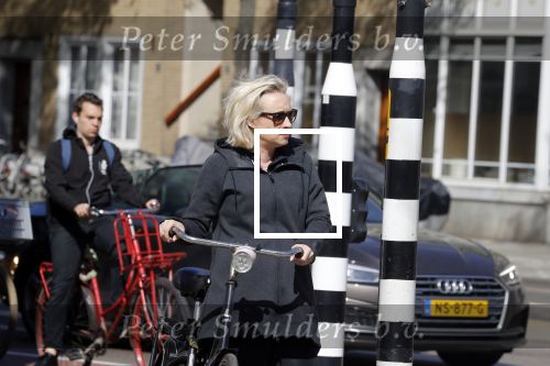 Amsterdam 23 april 2018
Eva Jinek ( zwanger ) gaat met de fiets sporten.
